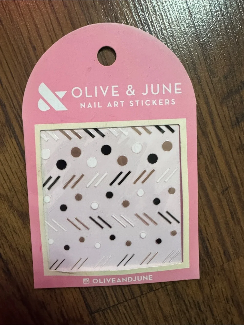 Olive and June Nail Art Stickers - Polka Dot & Stripe Accent C1.RBk.M